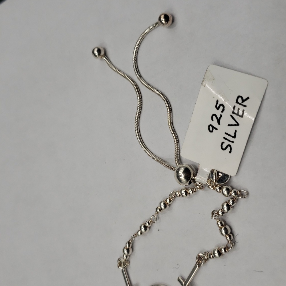 Davvero Italian Sterling Miraculous Medal Bolo Bracelet - Picture 5 of 5